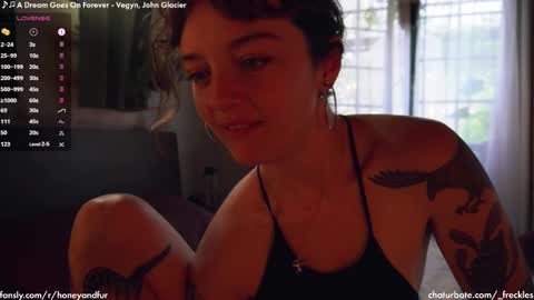 Snapshot of _freckles chatting on 02.02.25 Jacqui Queen goddess motorcycle mozzarella Jaq next livestream see bio online show from 02.02.25