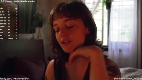 Snapshot of _freckles chatting on 02.04.25 Jacqui Queen goddess motorcycle mozzarella Jaq next livestream see bio online show from 02.04.25