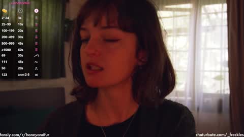 Snapshot of _freckles chatting on 02.16.25 Jacqui Queen goddess motorcycle mozzarella Jaq next livestream see bio online show from 02.16.25