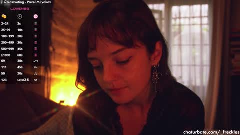 Snapshot of _freckles chatting on 03.03.25 Jacqui Queen goddess motorcycle mozzarella Jaq next livestream see bio online show from 03.03.25