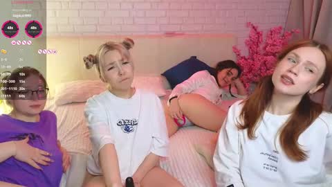Snapshot of _ramune_ chatting on 02.09.25 Merlizz Eva Jane Mila Nicole  left to right  online show from 02.09.25