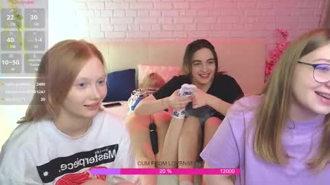 Snapshot of _ramune_ chatting on 02.25.25 Merlizz Eva Jane Mila Nicole  left to right  online show from 02.25.25