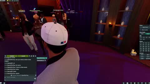 Snapshot of aaroleplayer chatting on 03.14.26 Aaron online show from 03.14.26