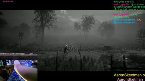 Snapshot of aaronskeetman chatting on 12.28.24 Aaron Skeetman online show from 12.28.24