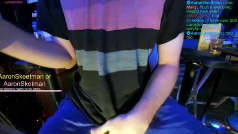 Snapshot of aaronskeetman chatting on 01.01.25 Aaron Skeetman online show from 01.01.25