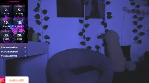 Snapshot of abril_ricci chatting on 01.13.25 Abril online show from 01.13.25