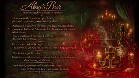 Snapshot of absinthee chatting on 01.31.26 absy online show from 01.31.26