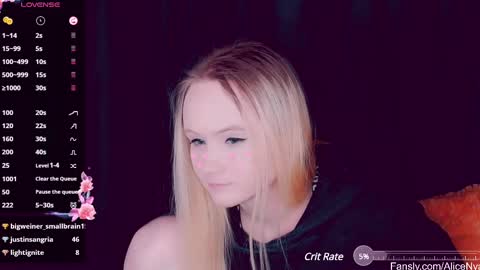 Snapshot of alicenya chatting on 02.17.25 Alice online show from 02.17.25