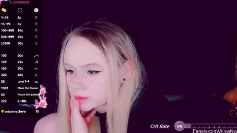 Snapshot of alicenya chatting on 02.22.25 Alice online show from 02.22.25