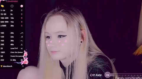 Snapshot of alicenya chatting on 02.28.25 Alice online show from 02.28.25