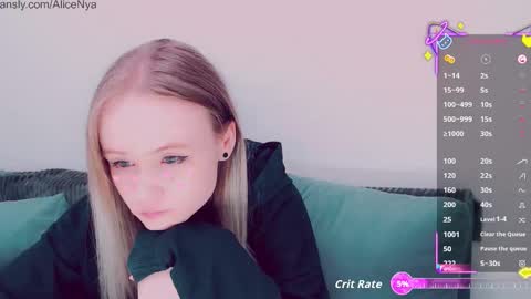 Snapshot of alicenya chatting on 10.31.25 Alice online show from 10.31.25