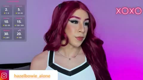 Snapshot of alonehazel chatting on 10.31.25 Hazel Bowie online show from 10.31.25