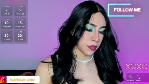 Snapshot of alonehazel chatting on 12.05.25 Hazel Bowie online show from 12.05.25