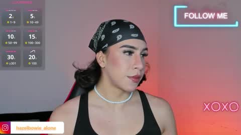 Snapshot of alonehazel chatting on 12.21.25 Hazel Bowie online show from 12.21.25