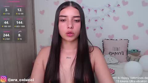 Snapshot of aratna_coluccii chatting on 02.23.25 Aratna my dream 3000 tokens online show from 02.23.25