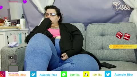 Snapshot of asserolee chatting on 05.16.26 Cassie online show from 05.16.26
