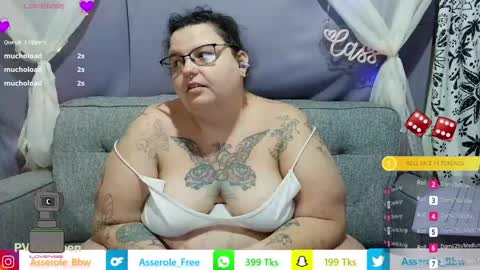 Snapshot of asserolee chatting on 05.23.26 Cassie online show from 05.23.26