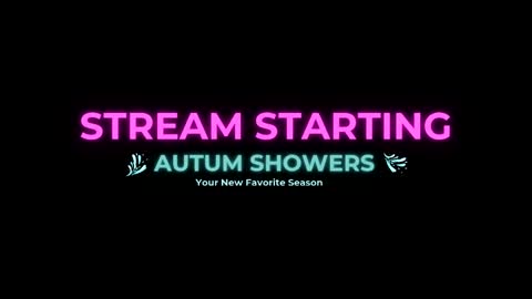 Autum Showers online show from 05.01.26