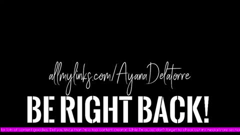 Ayana Delatorre online show from 10.17.25