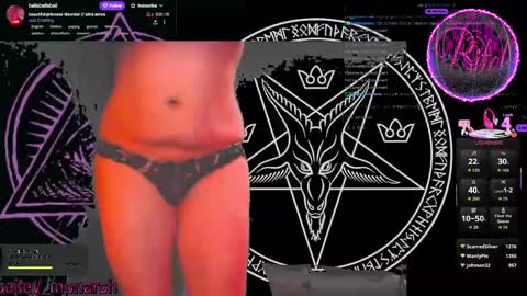 Snapshot of baileymonarch chatting on 10.08.25 Bailey online show from 10.08.25