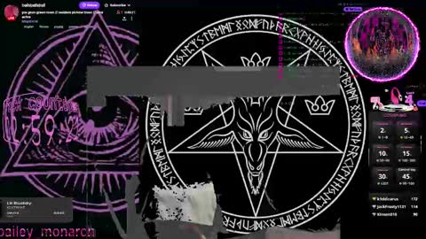 Snapshot of baileymonarch chatting on 10.16.25 Bailey online show from 10.16.25