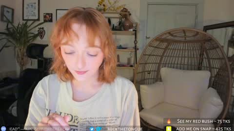 Snapshot of beckthetongue chatting on 01.25.25 Beck the tongue online show from 01.25.25