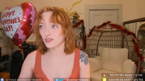 Snapshot of beckthetongue chatting on 02.14.25 Beck the tongue online show from 02.14.25