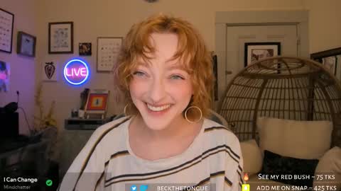 Snapshot of beckthetongue chatting on 02.20.26 Beck the tongue online show from 02.20.26