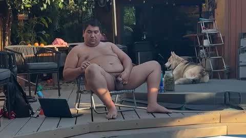 Snapshot of chubbynudistboy chatting on 03.19.26 chubbynudist online show from 03.19.26