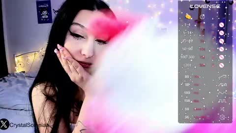 Snapshot of crystalsomnia chatting on 02.14.25 Sasha Make me moan with patterns good music here online show from 02.14.25