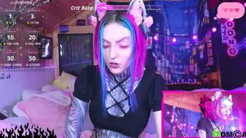 Snapshot of cybernekko chatting on 02.18.26 Neko online show from 02.18.26