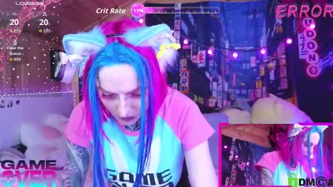 Snapshot of cybernekko chatting on 03.15.26 Neko online show from 03.15.26