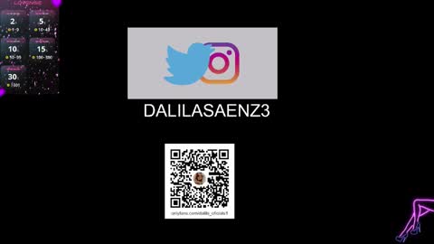 Snapshot of dalila_oficials chatting on 01.10.25   online show from 01.10.25