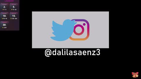 Snapshot of dalila_oficials chatting on 11.22.25 online show from 11.22.25