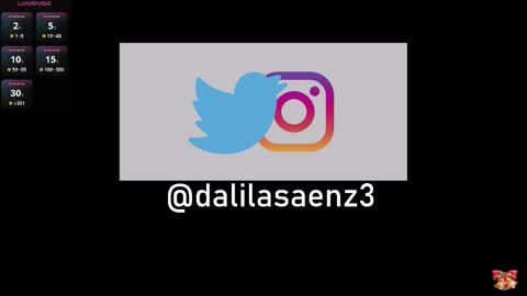 Snapshot of dalila_oficials chatting on 11.30.25 online show from 11.30.25