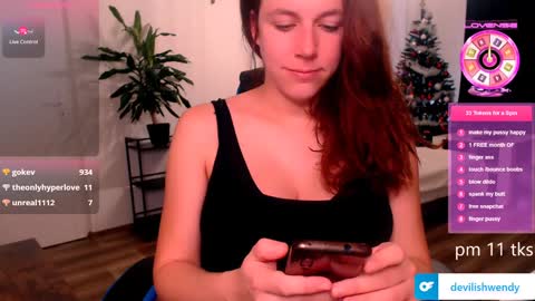 Snapshot of devilishwendy chatting on 01.15.25 Wendyin pvt all from tipmenu free except anal and big dildo online show from 01.15.25