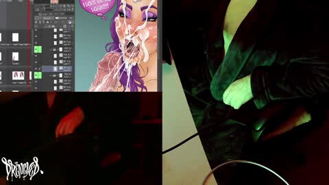 Snapshot of drenchedart chatting on 01.30.25 Drenched online show from 01.30.25