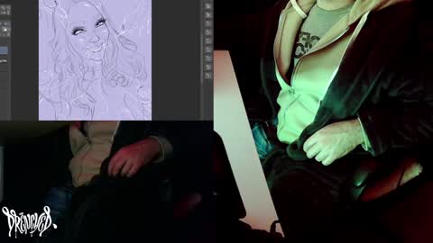 Snapshot of drenchedart chatting on 02.04.25 Drenched online show from 02.04.25