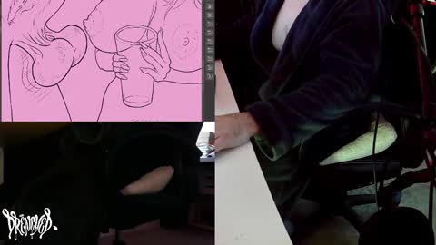 Snapshot of drenchedart chatting on 02.26.25 Drenched online show from 02.26.25