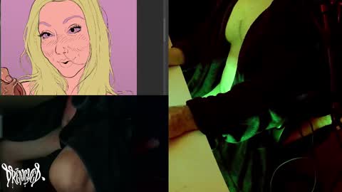 Snapshot of drenchedart chatting on 03.01.25 Drenched online show from 03.01.25