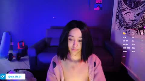 Snapshot of ela_0 chatting on 12.18.24 Ela  Help me reach 100 thumbs up online show from 12.18.24