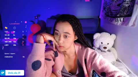 Snapshot of ela_0 chatting on 01.09.25 Ela  Help me reach 100 thumbs up online show from 01.09.25