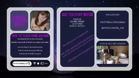 Lex Vive foxygamer cb online show from 06.12.26