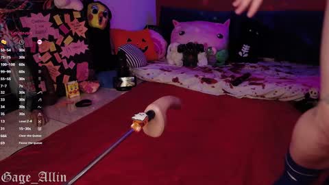 Snapshot of gage_allin chatting on 10.25.25 Gage Allin AKA Alpha Pussy online show from 10.25.25