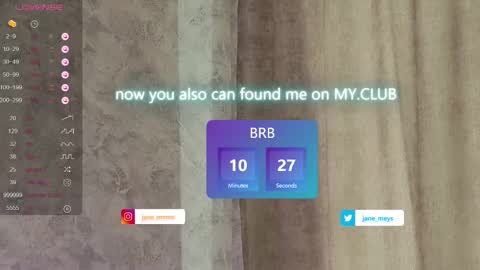 your kitty JANE roawww online show from 03.10.25