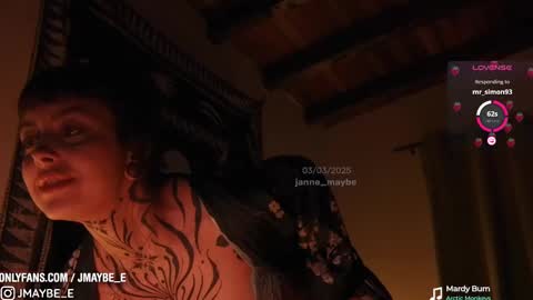 Snapshot of janne_maybe chatting on 03.03.25 jmaybe e online show from 03.03.25