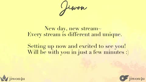 Jiwon online show from 01.09.25