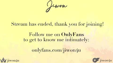 Jiwon online show from 03.01.25
