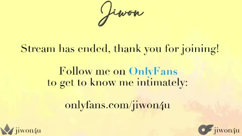 Jiwon online show from 05.10.26