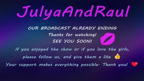 Snapshot of julyaandraul chatting on 12.03.24 Raul  Kira and Tony guests online show from 12.03.24
